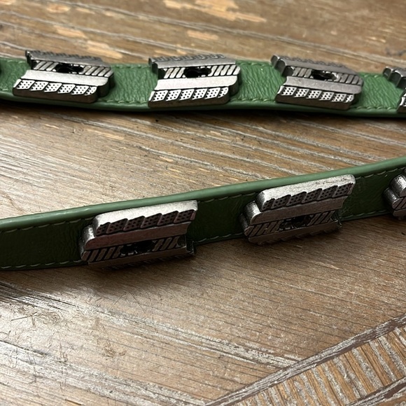 Free People Jungle Collection  Leather Belt with Silver Accents xs/S - Picture 7 of 7